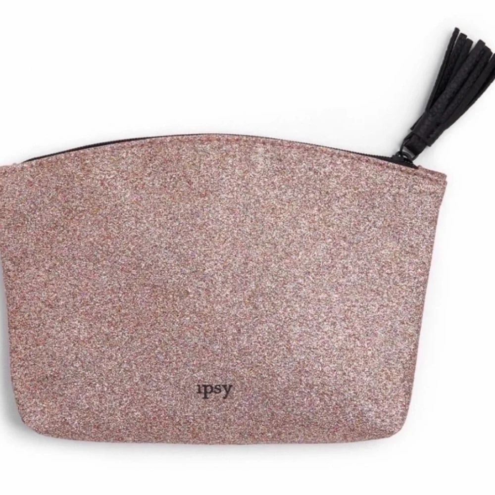 Ipsy Shimmering Glittered Glam Clutch Cosmetic Bag